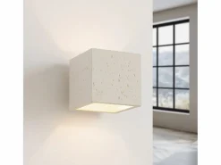 Sollux Lighting Aplique Para Pared|Lámpara de pared Quad industrial de concreto - 1 fuentes luminosas - L.10 x A.10 cm -