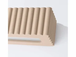 Sollux Lighting Aplique Para Pared|Lámpara de pared Rigata moderno de cerámica - 1 fuentes luminosas - L.34 x A.10 cm - pardo