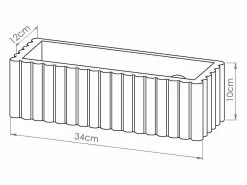 Lámpara de pared Rigata moderno de cerámica - 1 fuentes luminosas - L.34 x A.10 cm - ultramarino^Sollux Lighting Hot