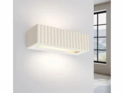Sollux Lighting Aplique Para Pared|Lámpara de pared Rigata moderno de cerámica - 1 fuentes luminosas - L.34 x A.10 cm -