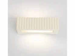 Sollux Lighting Aplique Para Pared|Lámpara de pared Rigata moderno de cerámica - 1 fuentes luminosas - L.34 x A.10 cm -
