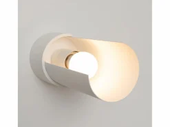Sollux Lighting Lámpara de pared Torow minimalista de acero - 1 fuentes luminosas 4000K - L.10 x A.21 cm - Blanco Hot
