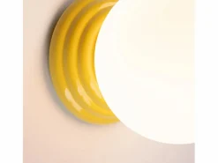 Sollux Lighting Aplique Para Pared|Lámpara de pared Zori minimalista de cerámica/vidrio vidriado - 1 fuentes luminosas - L.12 x A.12 cm -