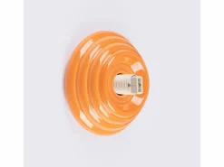 Sollux Lighting Lámpara de pared Zori minimalista de cerámica/vidrio vidriado - 1 fuentes luminosas - L.12 x A.12 cm - Naranja Outlet