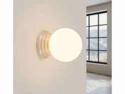 Sollux Lighting Aplique Para Pared|Lámpara de pared Zori minimalista de cerámica/vidrio vidriado - 1 fuentes luminosas - L.12 x A.12 cm -