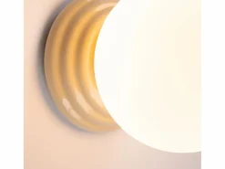 Sollux Lighting Aplique Para Pared|Lámpara de pared Zori minimalista de cerámica/vidrio vidriado - 1 fuentes luminosas - L.12 x A.12 cm -