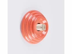 Sollux Lighting Aplique Para Pared|Lámpara de pared Zori minimalista de cerámica/vidrio vidriado - 1 fuentes luminosas - L.12 x A.12 cm - durazno