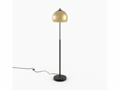 Rendez-Vous Déco Lámpara de pie de metal de color latón - Dinard Negro / Dorado