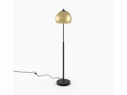 Rendez-Vous Déco Lámpara de pie de metal de color latón - Dinard Negro / Dorado