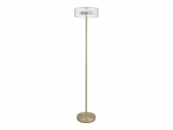 OZAIA Lámpara De Pie|Lámpara de pie dorada y transparente D.30 x Alt.145 cm- LACAYA