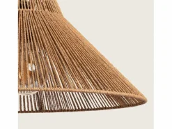 Ledkia Lámpara De Pie|Lámpara de Pie Exterior Metal y Cuerda Montreal Natural