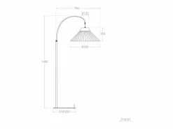 Ledkia Lámpara De Pie|Lámpara de Pie Exterior Metal y Cuerda Montreal Natural
