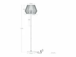 Lámpara de Pie Kirito Natural^Ledkia Outlet