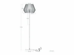 Lámpara de Pie Kirito Natural^Ledkia Outlet
