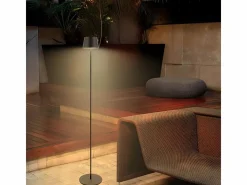 NETTLIFE Lámpara De Pie|Lámpara de pie LED para salón de 120 cm: Lámpara de pie solar para exterior táctil regulable 3000K-6500K con batería recargable USB-C altura ajustable