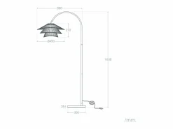 Ledkia Lámpara De Pie|Lámpara de Pie Metal y Bambú Ailen