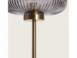 Ledkia Lámpara De Pie|Lámpara de Pie Metal y Cristal Windsor Dorado
