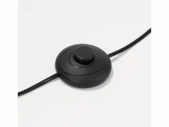 Lámpara de pie Natt moderno de tela/PVC/madera - 1 fuentes luminosas - L.77 x A.140 cm - burdeos/madera natural^Sollux Lighting Outlet