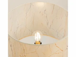 Sollux Lighting Lámpara de pie Nevia minimalista de tela/PVC/acero - 1 fuentes luminosas - L.40 x A.135 cm - mármol /negro Beige Sale