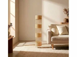 Ledkia Lámpara de Pie Ratán Rubra Natural Multicolor Online