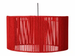 TOSEL Lámpara de Pie ,madera,metal,,A195xD 43xP110 cm Rojo Clearance