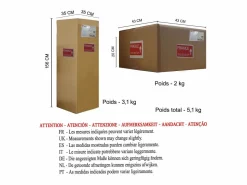 TOSEL Lámpara de Pie ,madera,,A162xD40xP40cm Naranja Best