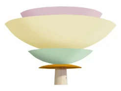 TOSEL Lámpara de Pie ,madera,,A162xD40xP40cm Beige Hot