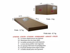 TOSEL Lámpara de Pie ,madera,metal, ,A195xD43x P110cm Negro Online