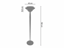 TOSEL Lámpara de Pie ,madera, ,A162xD40xP40cm Rosa Outlet