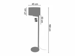 Lámpara de Pie ,madera,natural,A168xD 45xP45cm^TOSEL Outlet