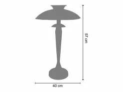 Lámpara de Salón ,metal,madera, , A 57xD40xP40cm^TOSEL Online