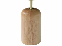 OZAIA Lámpara de sobremesa de madera y metal - D. 20 x Alt. 35,5 cm - Natural y blanco - TANTA Color natural claro / Blanco Sale