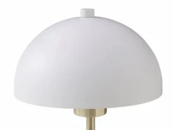 OZAIA Lámpara de sobremesa de madera y metal - D. 20 x Alt. 35,5 cm - Natural y blanco - TANTA Color natural claro / Blanco Sale