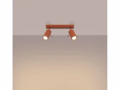 Lámpara de techo Briix moderno de acero - 2 fuentes luminosas 4000K - L.30 x A.17 cm - ocre^Sollux Lighting Sale