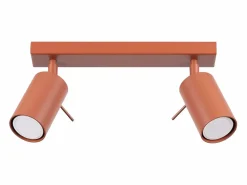 Lámpara de techo Briix moderno de acero - 2 fuentes luminosas 4000K - L.30 x A.17 cm - ocre^Sollux Lighting Sale
