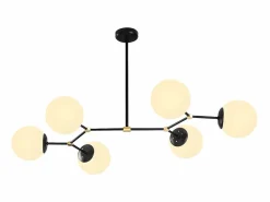 Lámpara de techo de hierro - lámpara Ancho 100 x Alt. 52 cm - Color y blanco DAMAR^OZAIA Sale