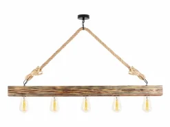 Lámpara de techo de madera - lámpara Ancho 100 x Alt. 53 cm - Color natural - EREBOS^OZAIA Hot