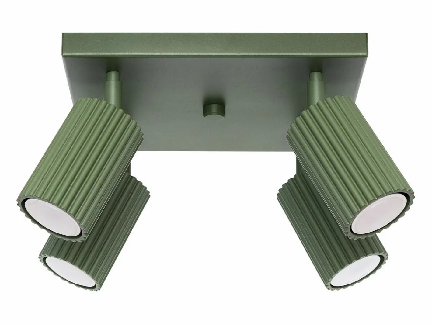 Lámpara de techo Gloow minimalista de aluminio - 4 fuentes luminosas 3000K - L.25 x A.16,5 cm - oliva^Sollux Lighting Sale