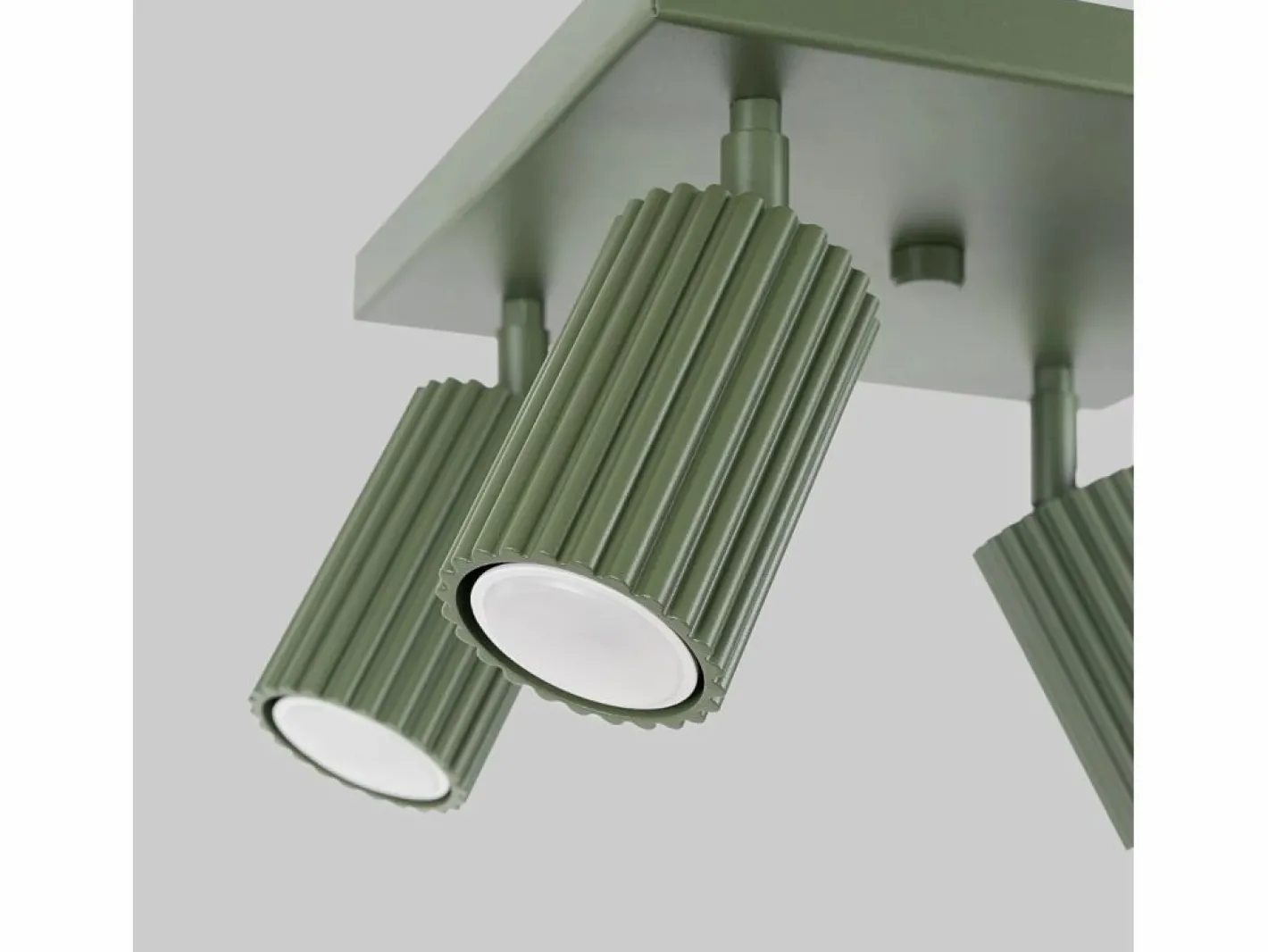 Lámpara de techo Gloow minimalista de aluminio - 4 fuentes luminosas 3000K - L.25 x A.16,5 cm - oliva^Sollux Lighting Sale