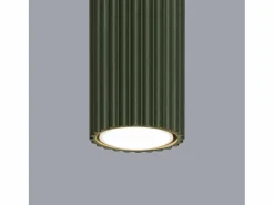 Sollux Lighting Lámpara de techo Gloow minimalista de aluminio - 1 fuentes luminosas 3000K - L.6,5 x A.40 cm - oliva Verde Discount