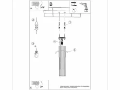 Sollux Lighting Lámpara de techo Gloow minimalista de aluminio - 1 fuentes luminosas 3000K - L.6,5 x A.40 cm - oliva Verde Discount