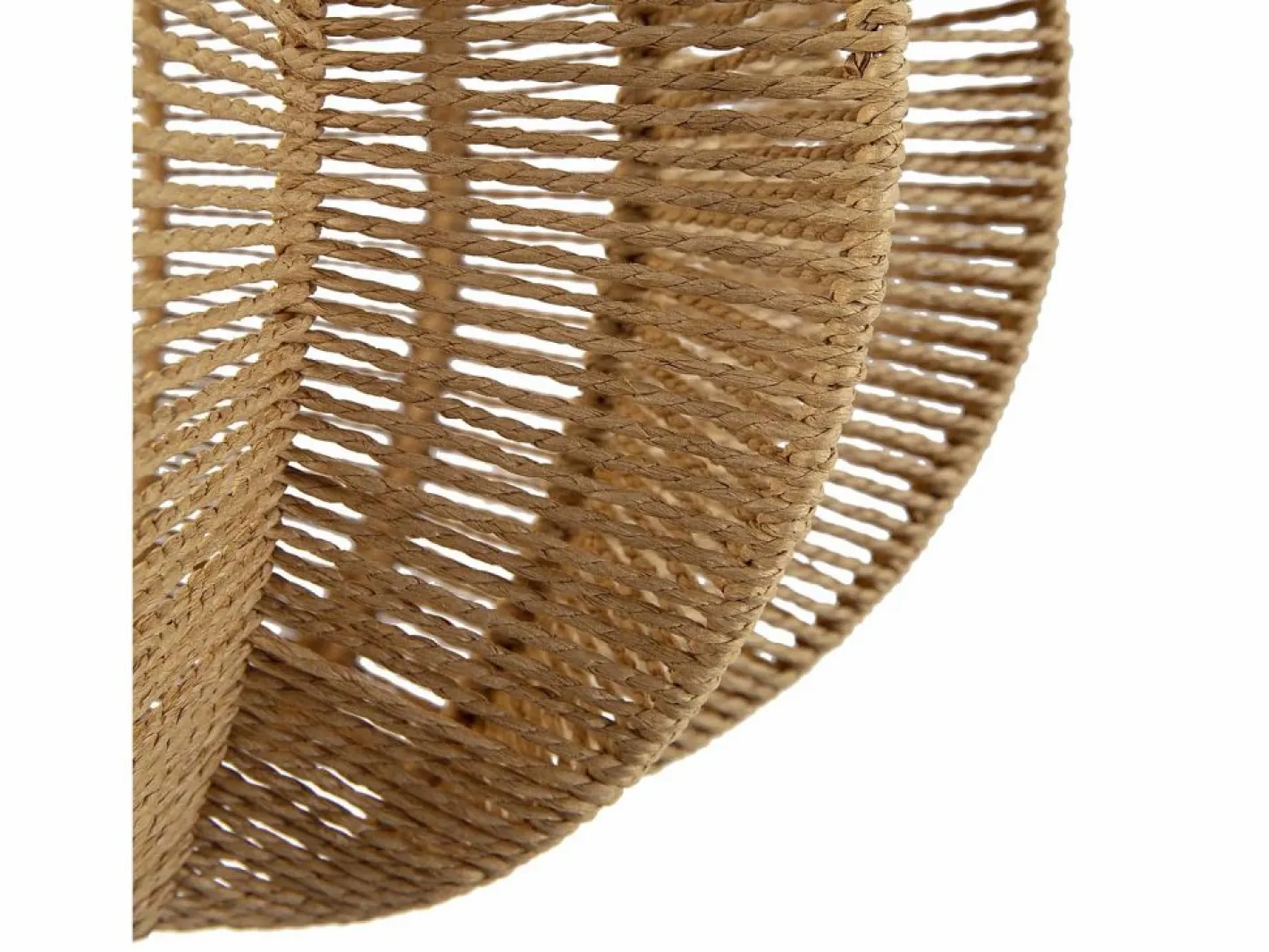 VS Venta-stock Lámpara de techo Kairi de papel trenzado, diámetro 42 cm Beige Online