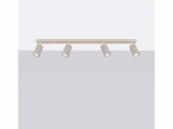Sollux Lighting Lámpara De Techo Karbon Minimalista De Aluminio - 4 Fuentes Luminosas - L.81 X A.16,5 Cm - Pardo Gris Outlet