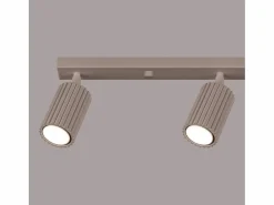 Sollux Lighting Lámpara De Techo Karbon Minimalista De Aluminio - 4 Fuentes Luminosas - L.81 X A.16,5 Cm - Pardo Gris Outlet