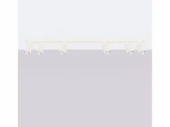 Sollux Lighting Lámpara De Techo Karbon Minimalista De Aluminio - 6 Fuentes Luminosas - L.117 X A.16,5 Cm - Beige Hot