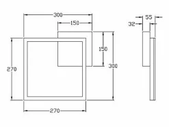 Plafón|Lámpara de techo LED BARD moderna 22W 3394-21-101 Fabas Luce