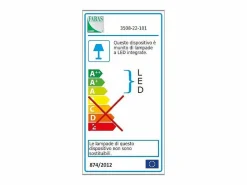 Plafón|Lámpara de techo LED GIOTTO moderna 18W negra 3508-21-101 Fabas Luce