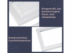 Lámpara de techo LED , moderna, geométrica, regulable, con control remoto.White^NETTLIFE Hot