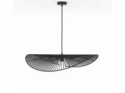 Rendez-Vous Déco Lámpara de techo negra de papel de cuerda 75 cm - Mada Negro Discount