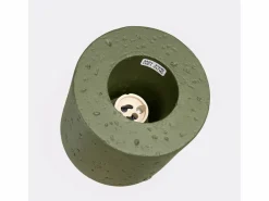 Sollux Lighting Lámpara de techo Orbis industrial de concreto - 1 fuentes luminosas - L.10 x A.10 cm - oliva Verde Clearance